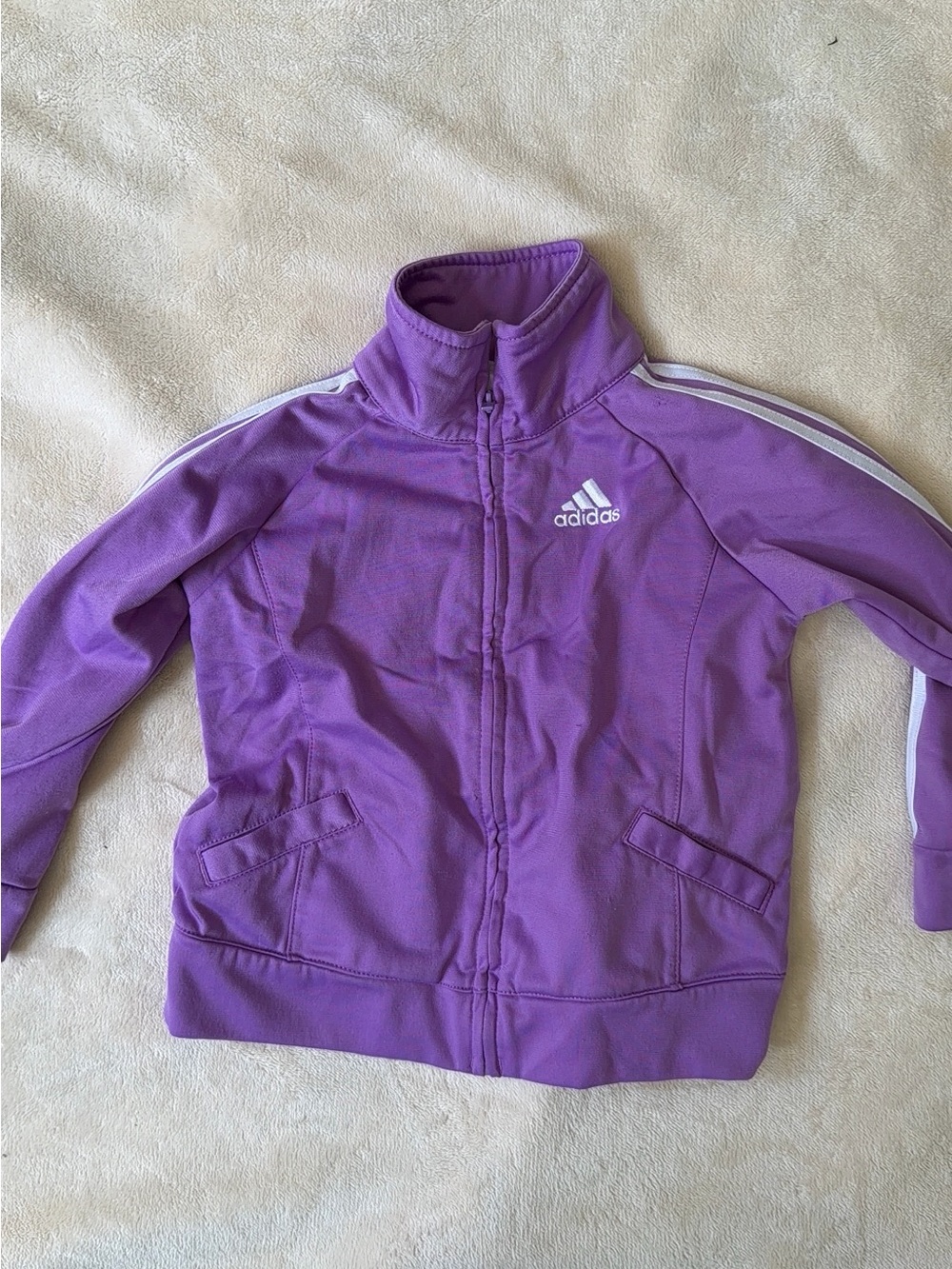 Baby Adidas Plum Purple Sweater Zip Jacket